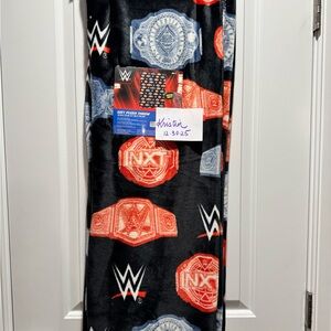 WWE Black and Red Championship Belt Blanket